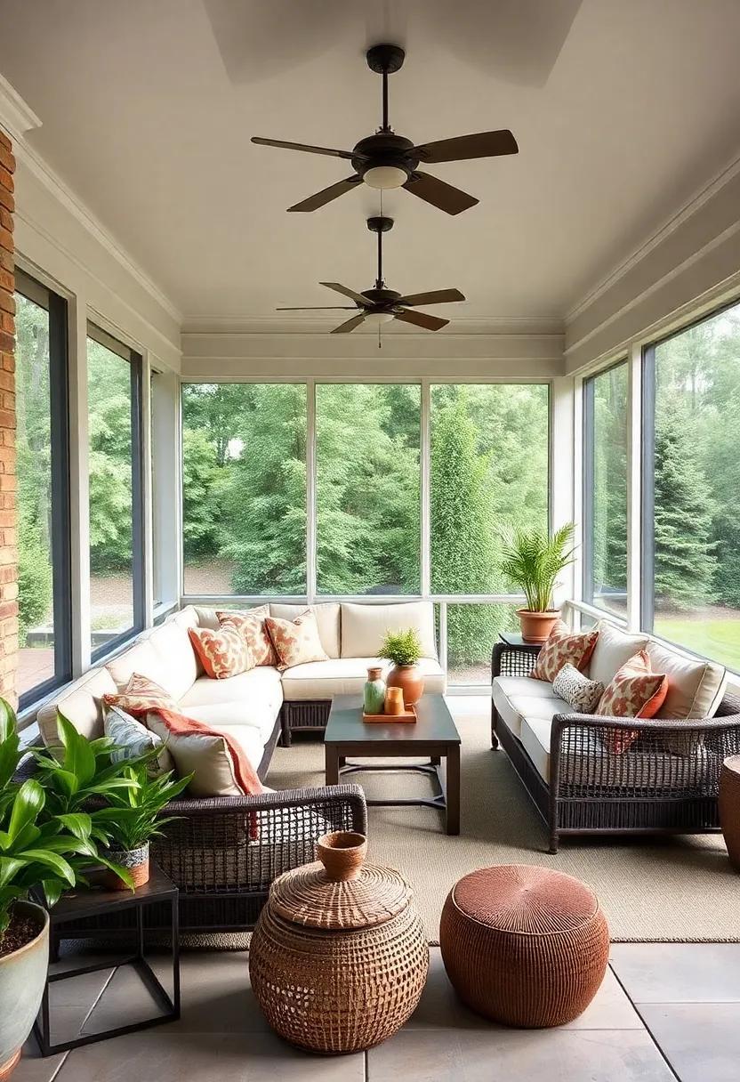 24 Inspiring Large Screened Porch Ideas Featuring Cozy Sectional Sofas 24 Inspiring Large Screened Porch Ideas Featuring Cozy Sectional Sofas