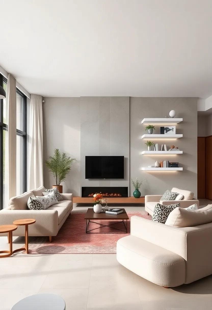 27 Stunning Ideas for Decorating Your Living Room with White Floating Shelves 27 Stunning Ideas for Decorating Your Living Room with White Floating Shelves