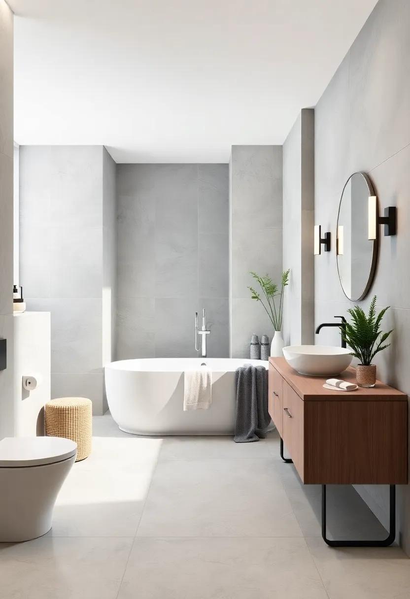 25 Stunning Two-Tone Bathroom Ideas with Chic White and Gray Combinations 25 Stunning Two-Tone Bathroom Ideas with Chic White and Gray Combinations