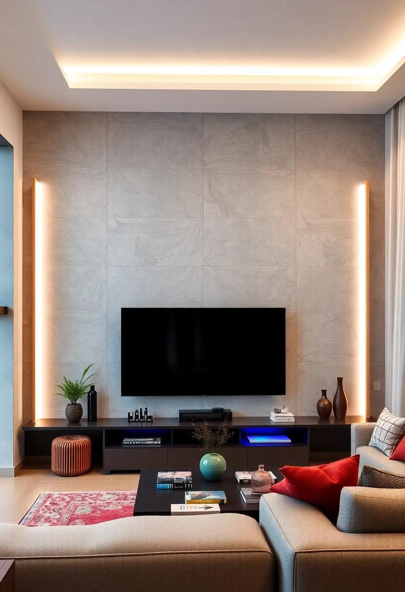 25 Inspiring Ideas for a Stunning Living Room TV Wall with LED Lighting 25 Inspiring Ideas for a Stunning Living Room TV Wall with LED Lighting