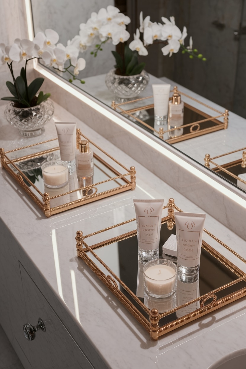 elegant trays for organization