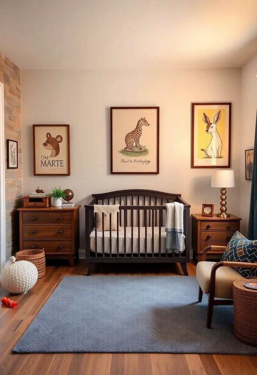 Playful Art Prints: Hang framed prints of vintage illustrations, classic cartoons, or animal motifs that add personality ‌to the walls