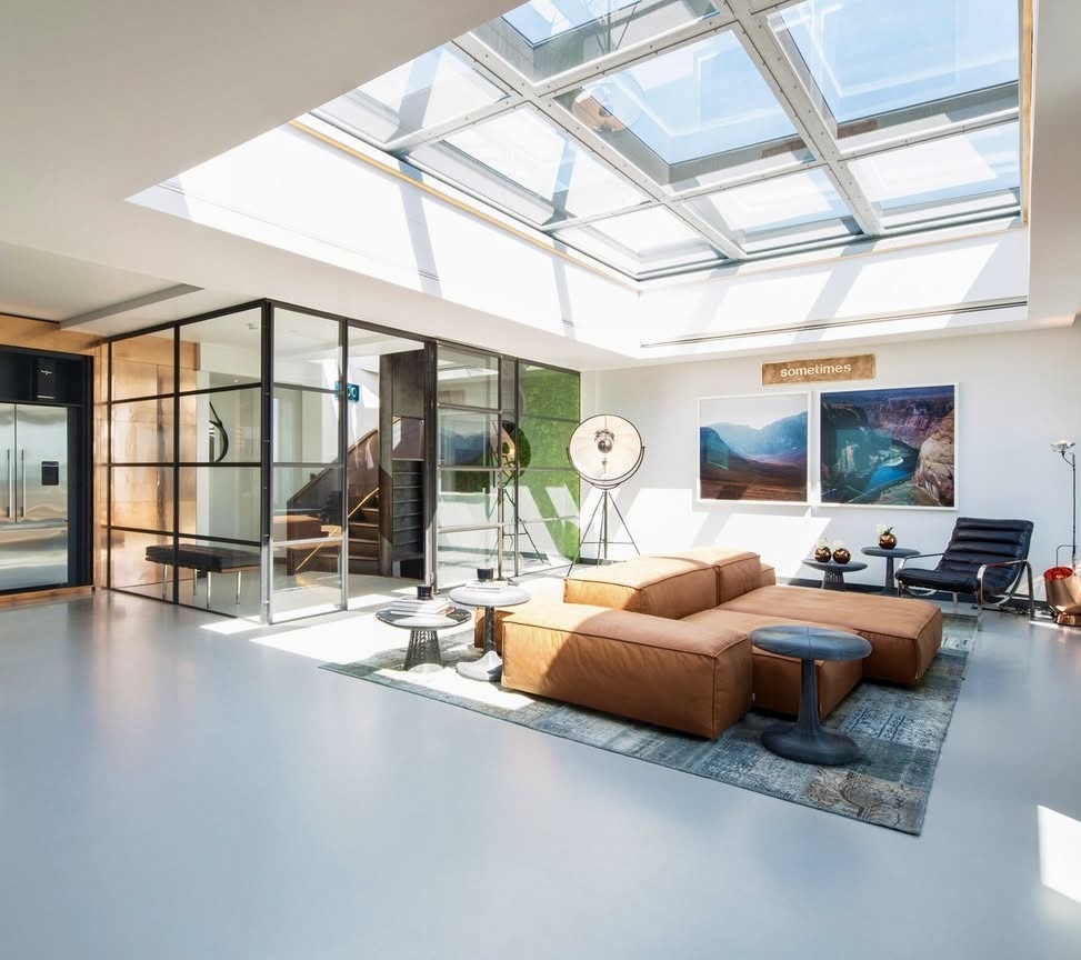 Matte flooring in modern loft