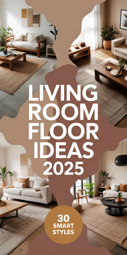 Cozy living room with textured wood flooring