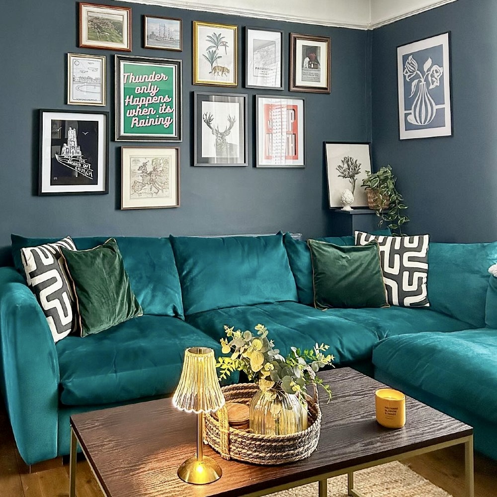 Blue-Teal Living Room