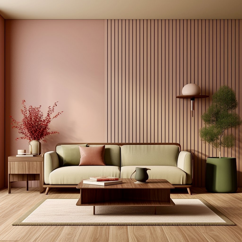 Dusty Rose Japandi Style