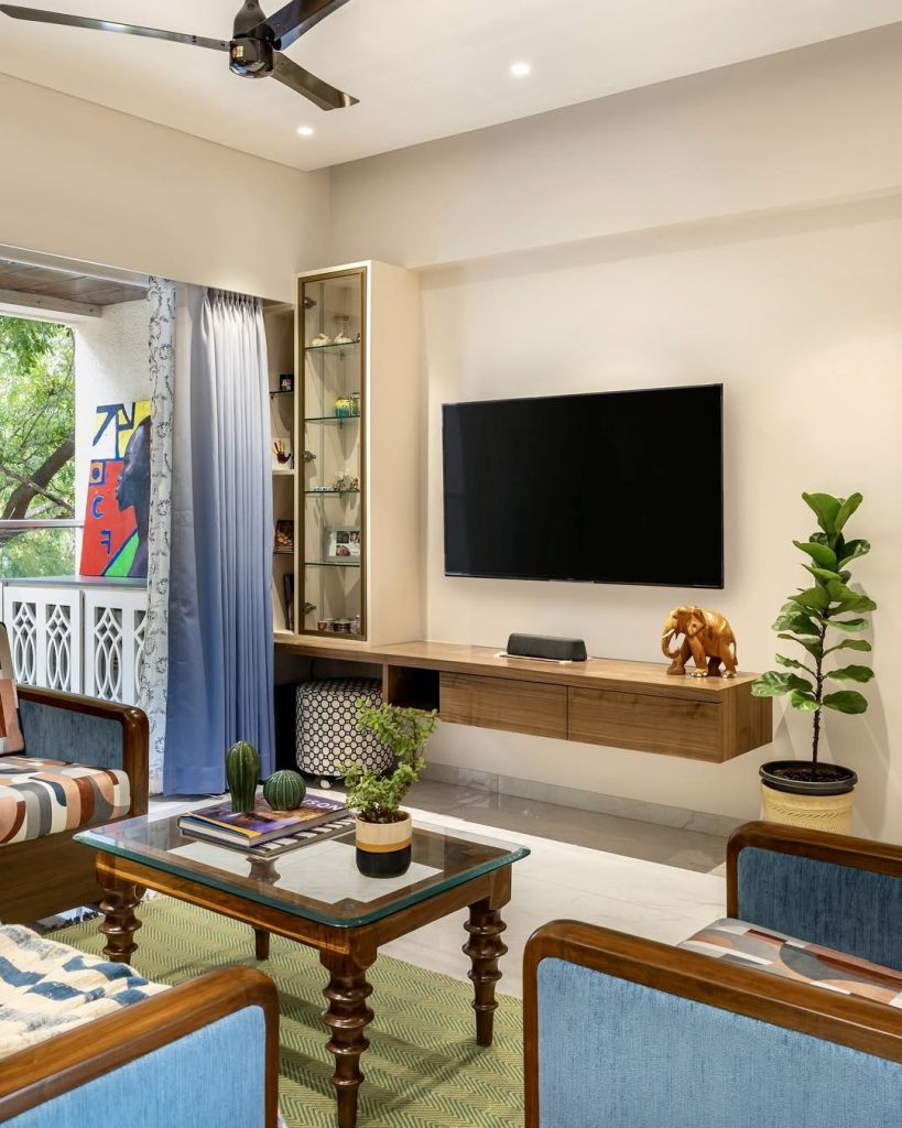 Cream Walls Indian Modern