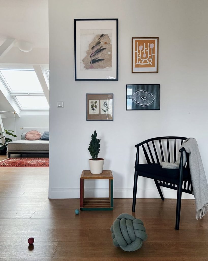 White Walls Living Room