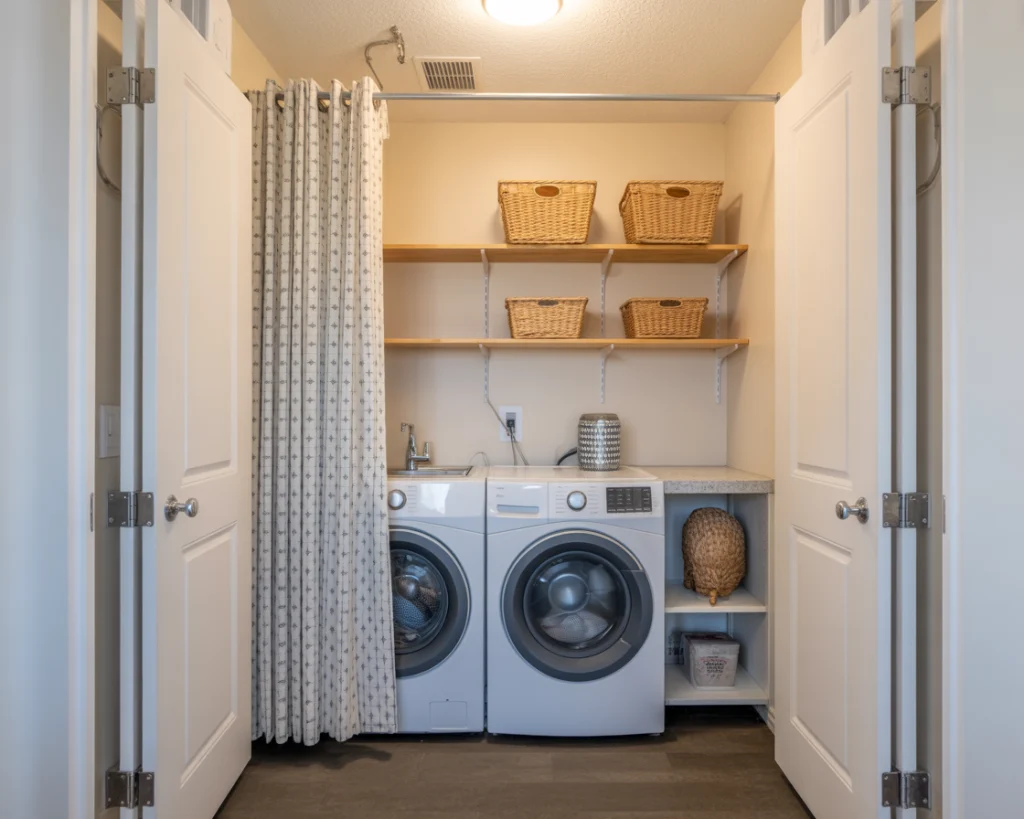 After rental laundry closet