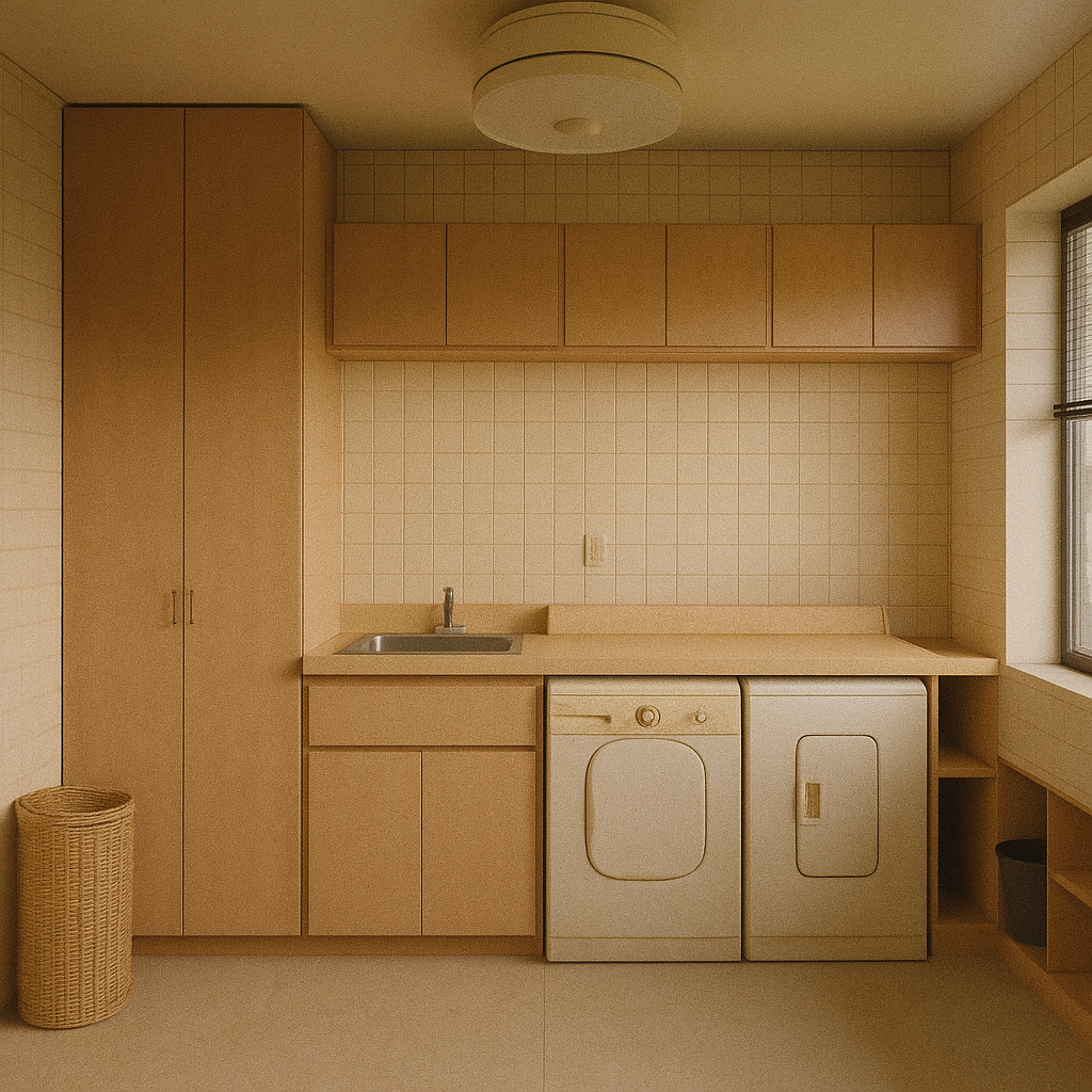 Before minimalist laundry