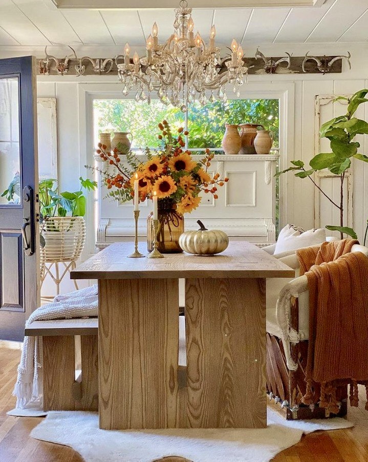 Sunlit Fall Dining Nook