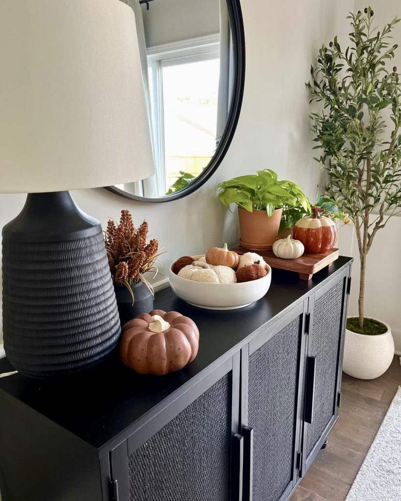 Fall Console Decor