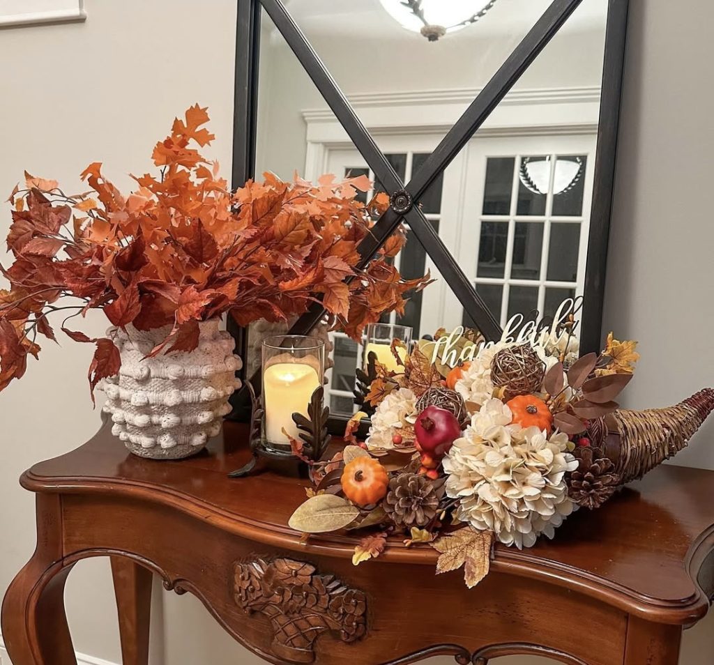 Cornucopia with Fall Foliage