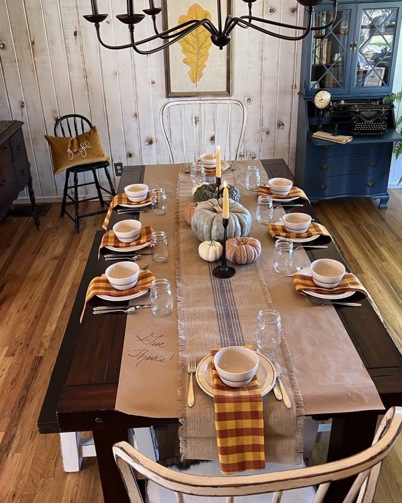 Farmhouse Table with Handwritten Details