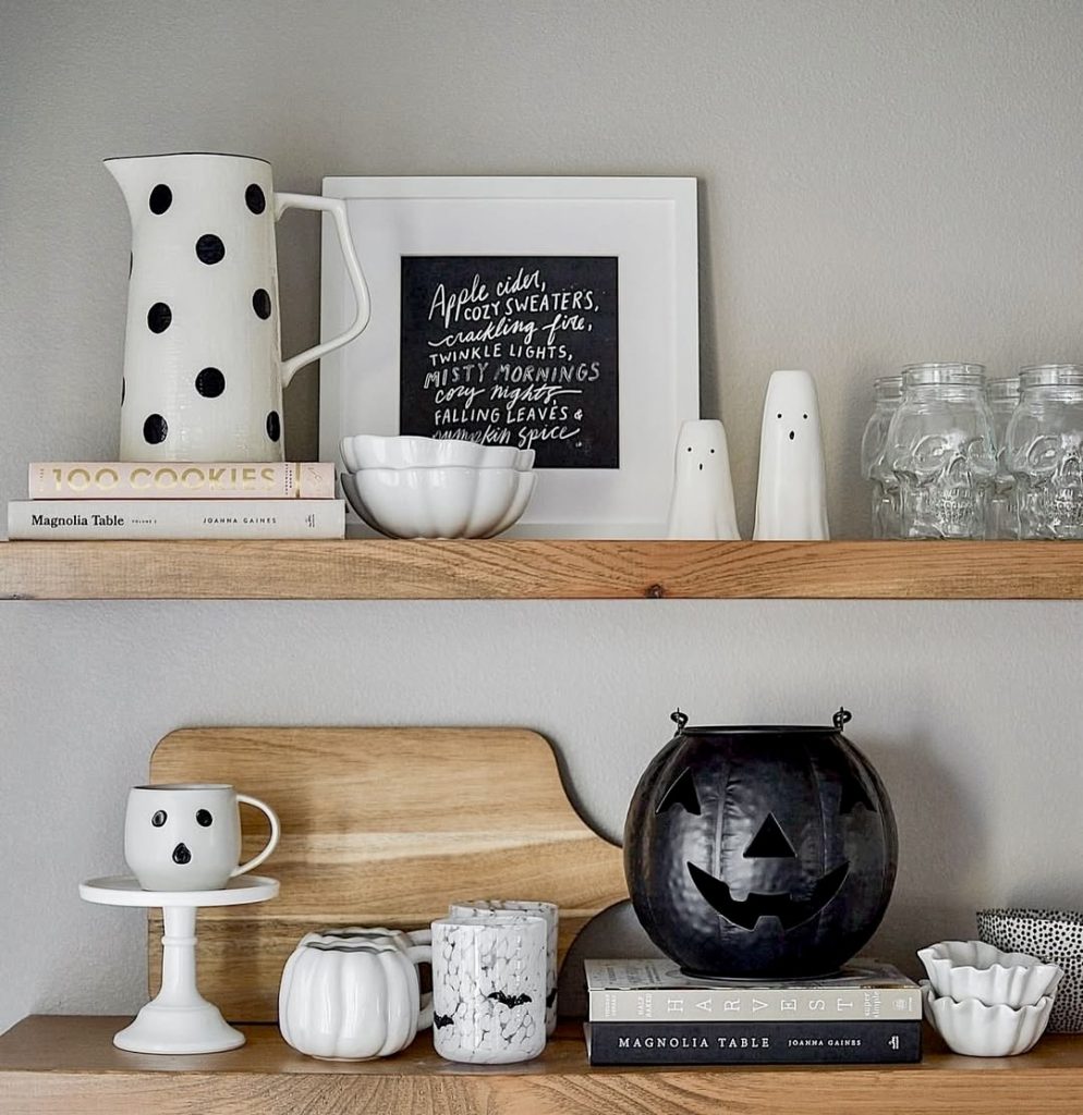 Monochrome Halloween Decor