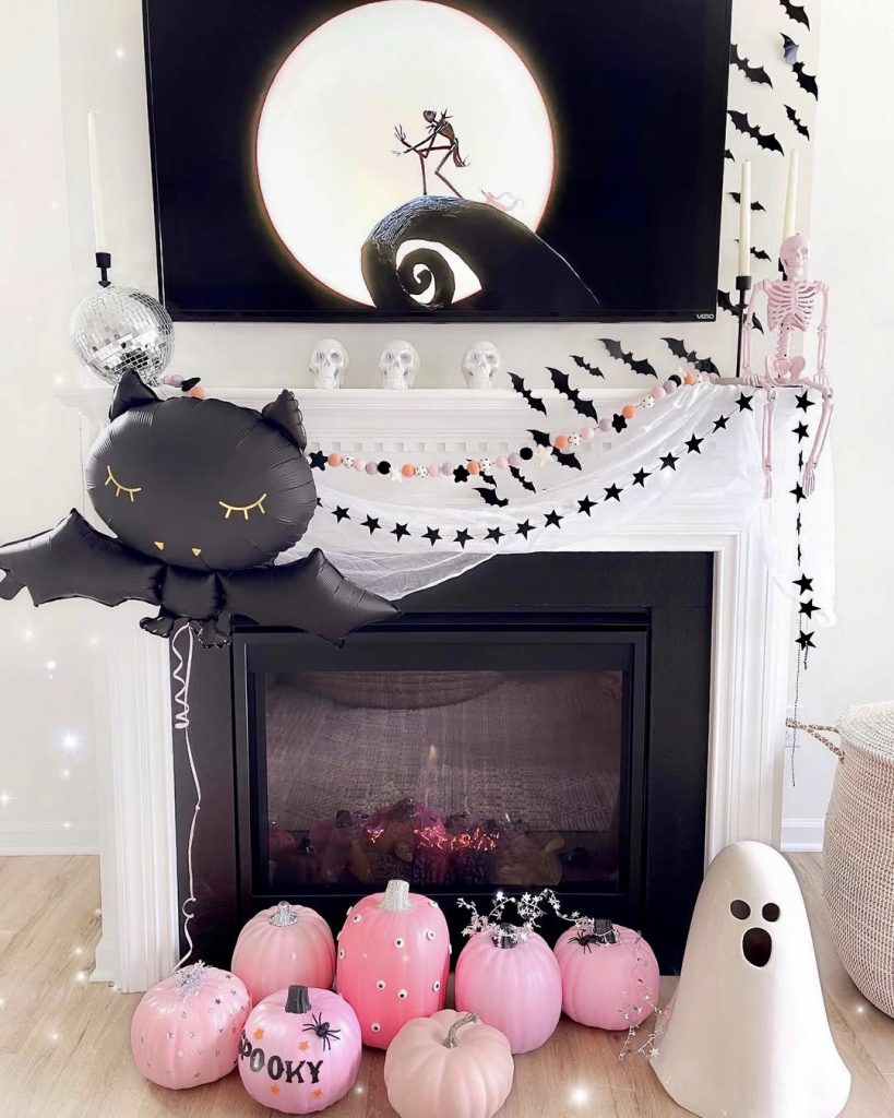 Pink Halloween Decor