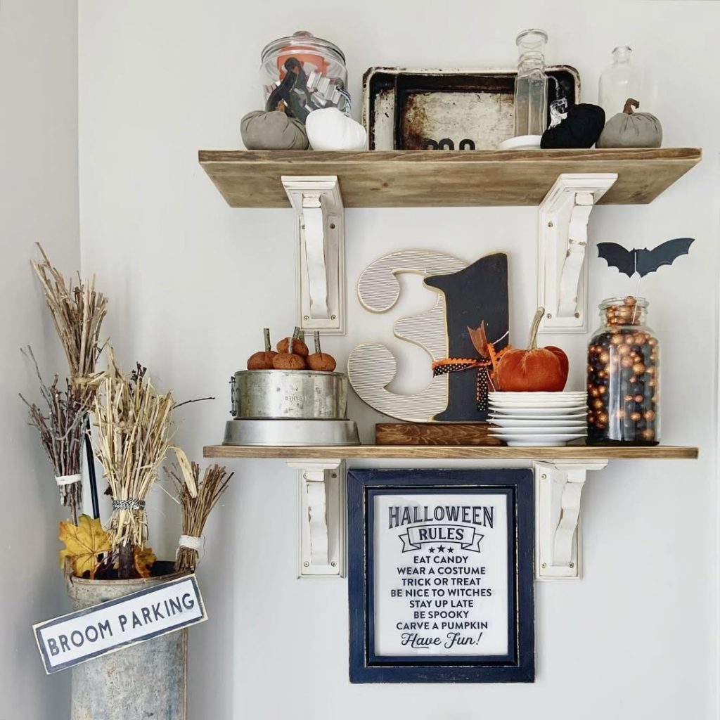 Halloween Countdown Shelves