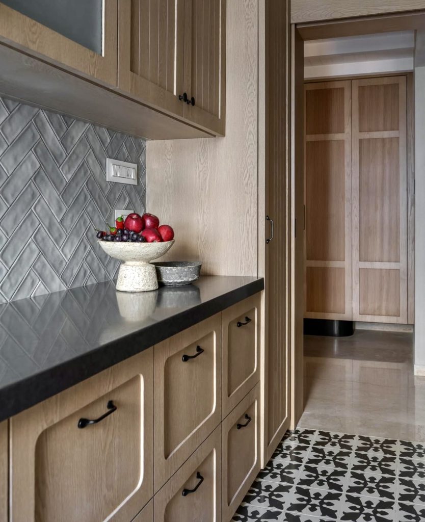 Modern Kitchen with Textured Neutrals and Artisan Decor