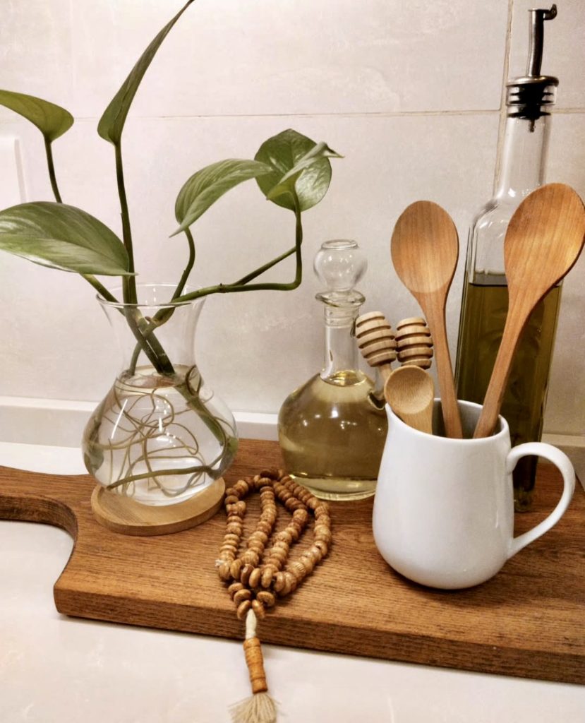 Minimalist Kitchen with Organic Decor