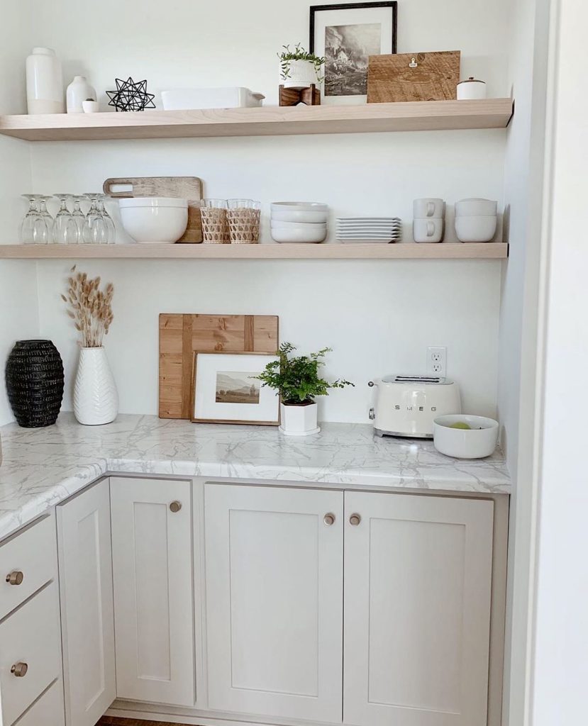 Scandinavian Kitchen with Open Shelving