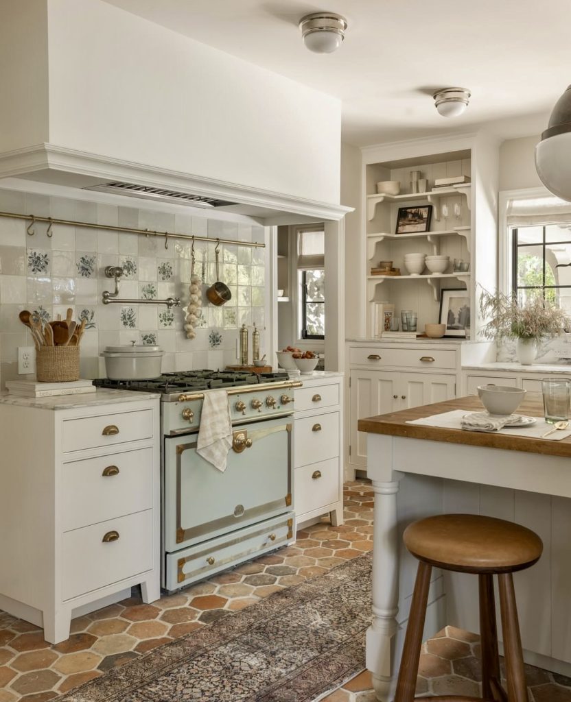 French Country Kitchen with Rustic Elements