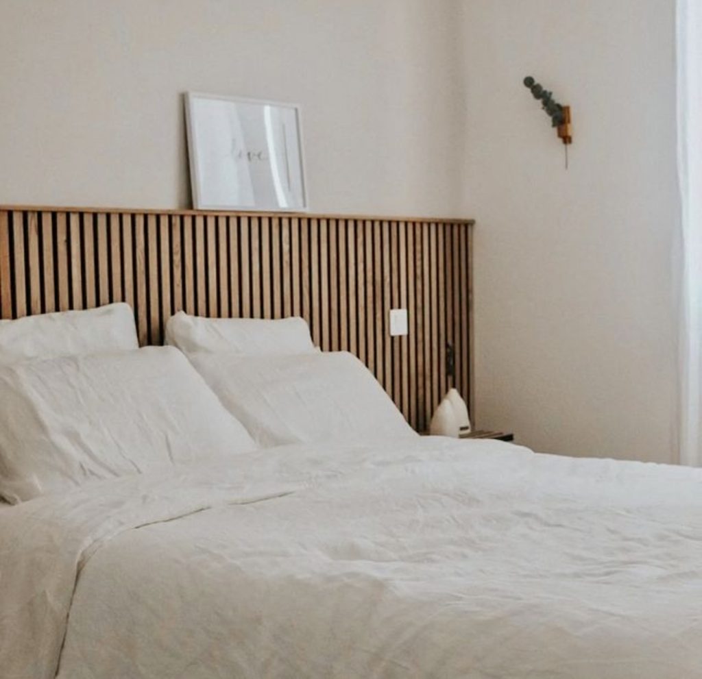 Sleek slatted wall panel