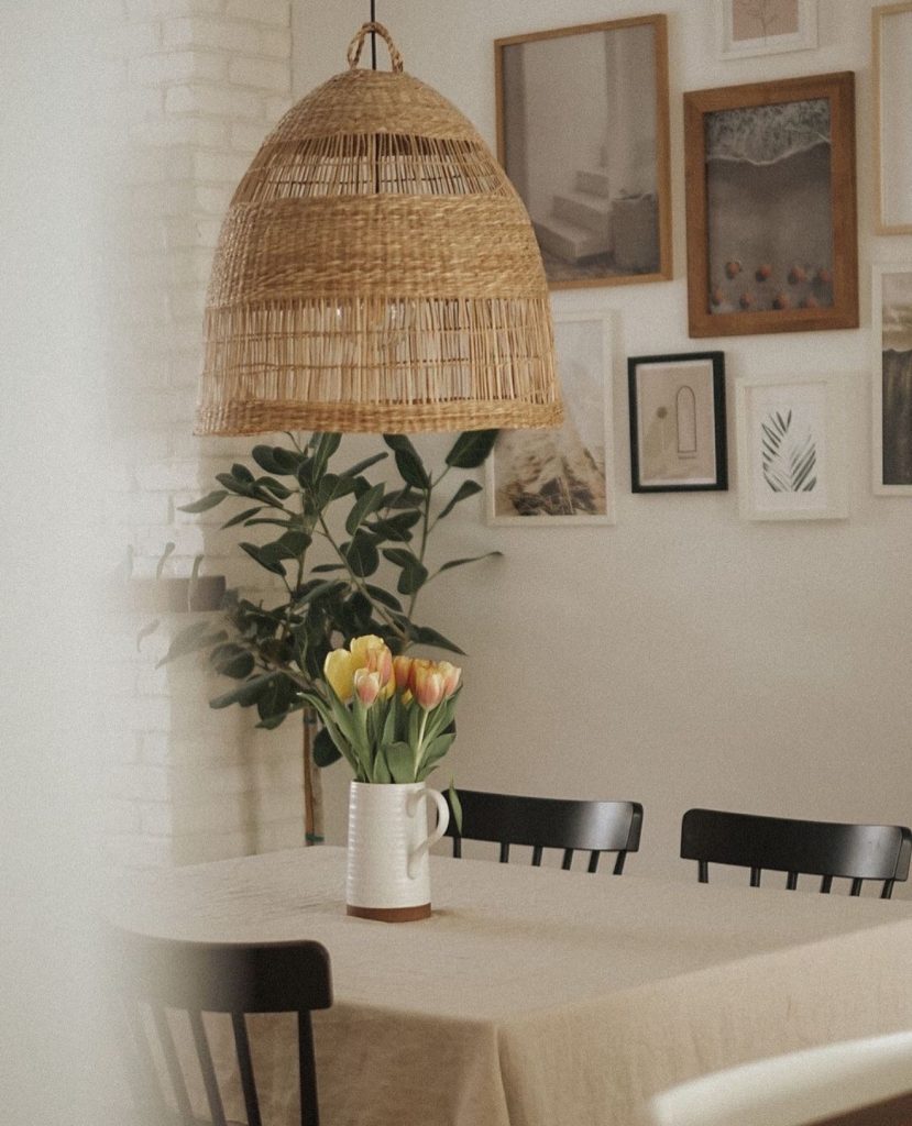 Bohemian layered gallery wall