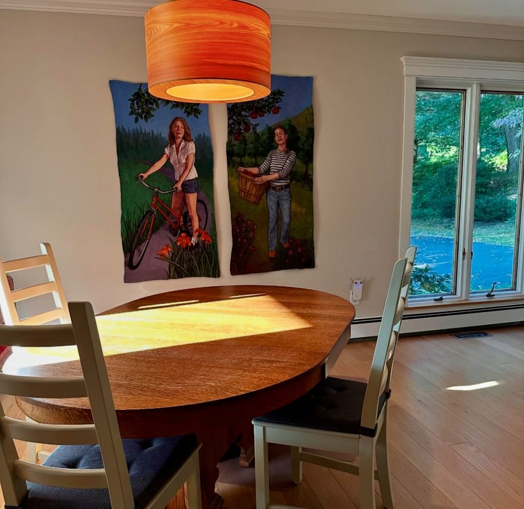 Textile wall hanging