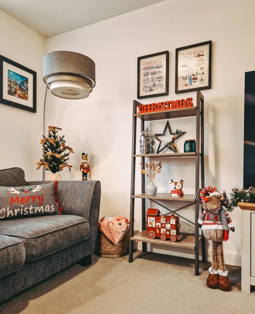 Playful family Christmas corner