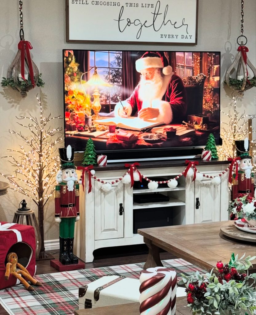 Nutcracker-inspired living room