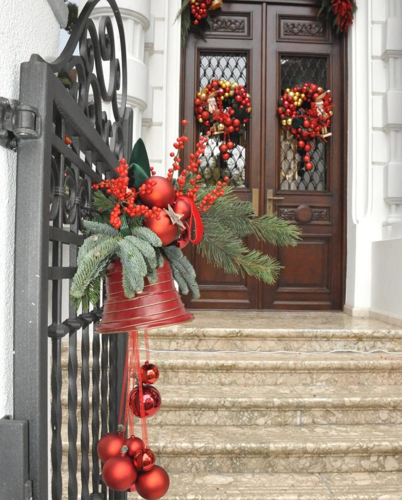 Traditional bells and wreaths