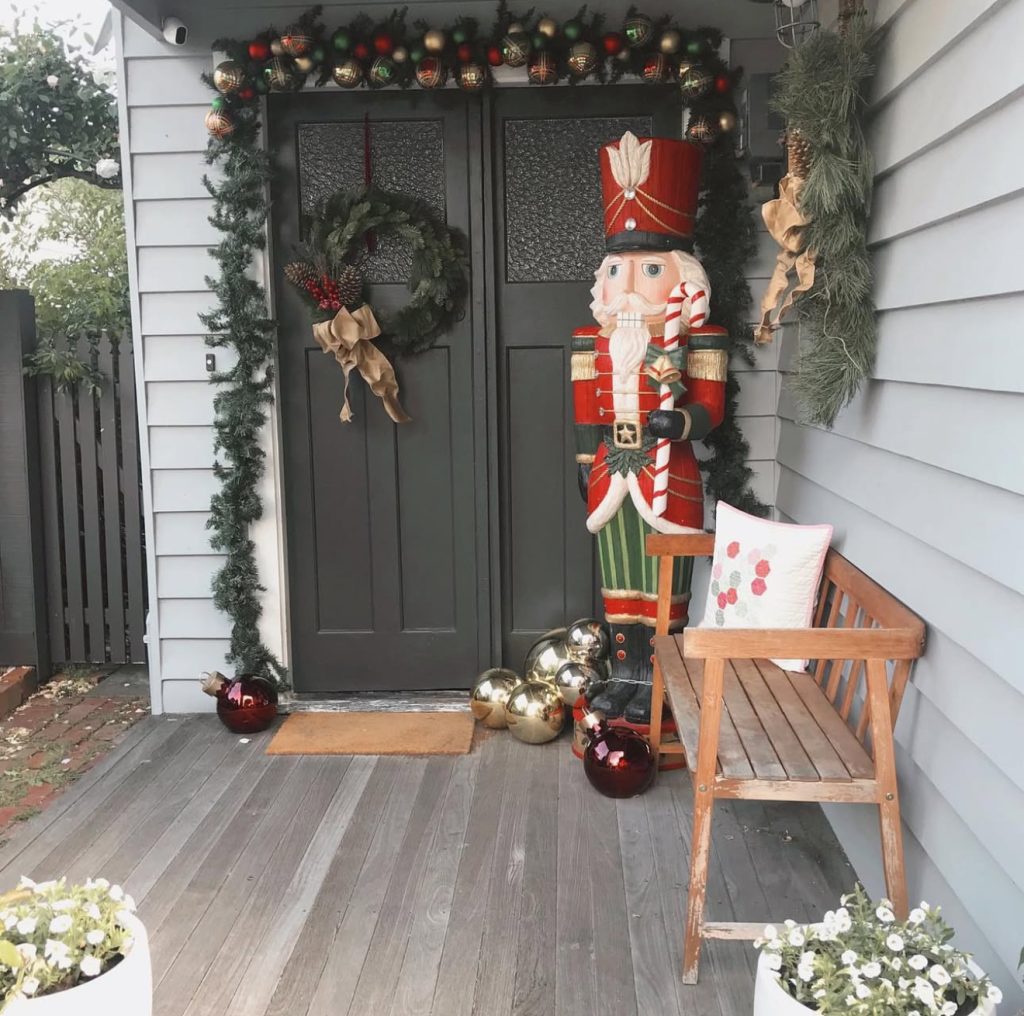 Nutcracker standing guard by door