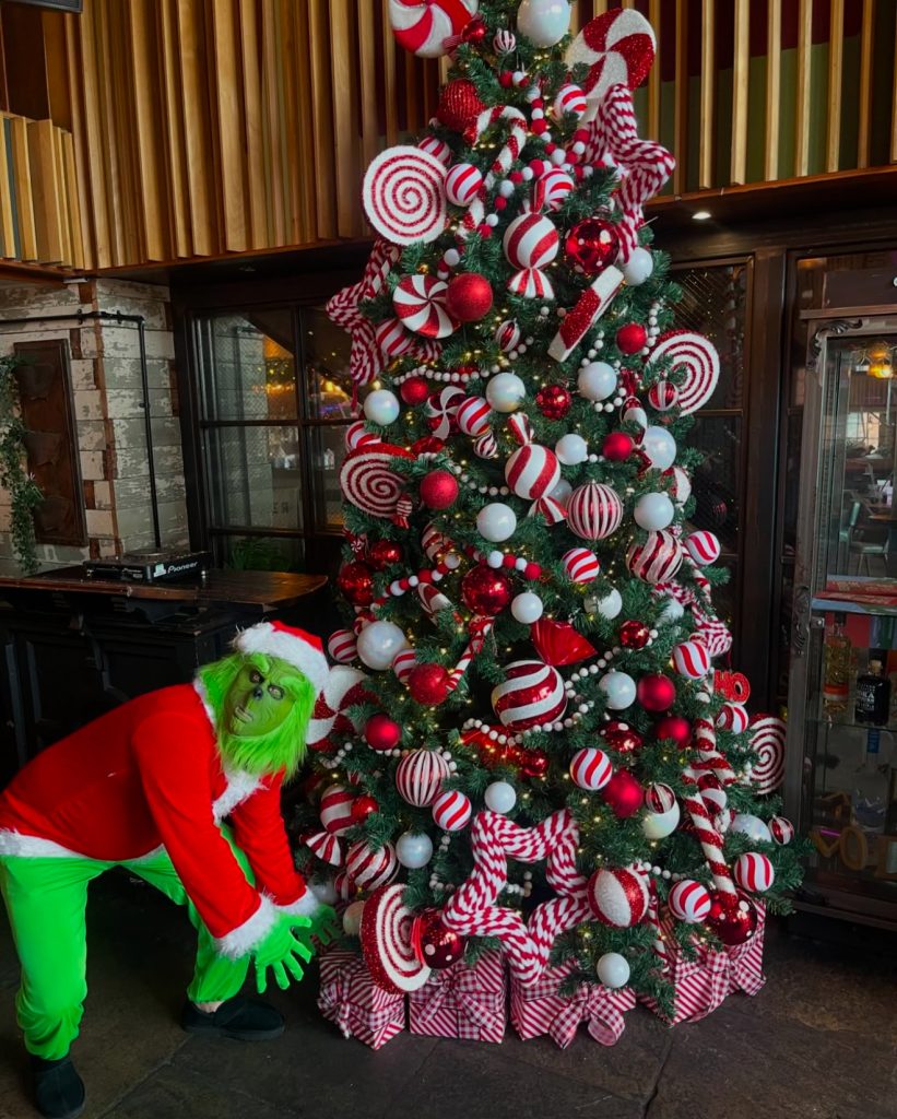 Candy Cane Tree with Grinch
