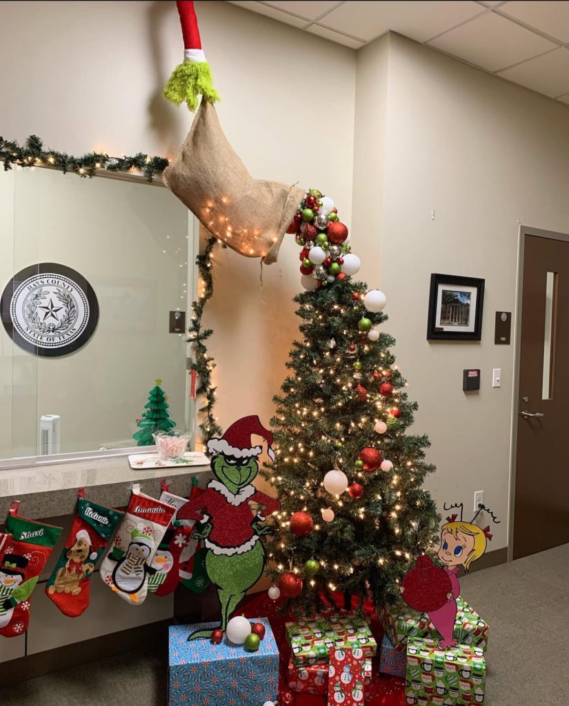 Grinch Tree with Stockings