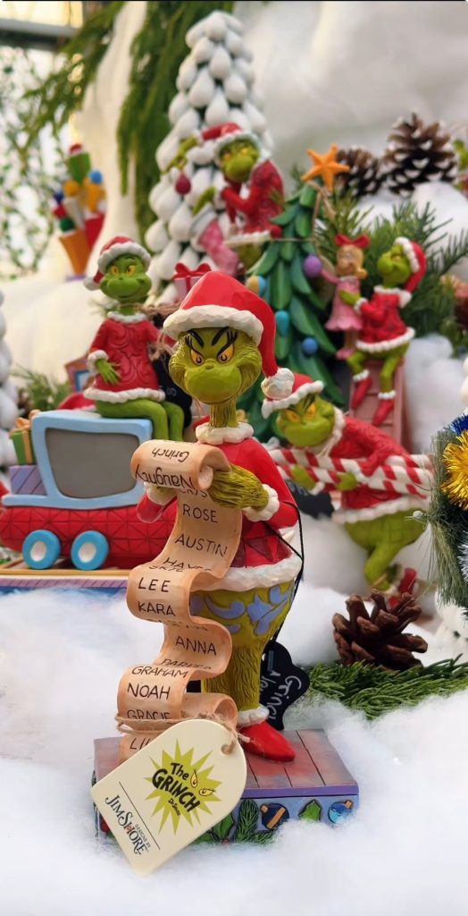 Grinch Figurine Scene