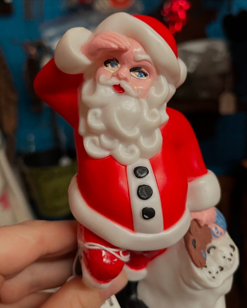Saluting Santa Figurine