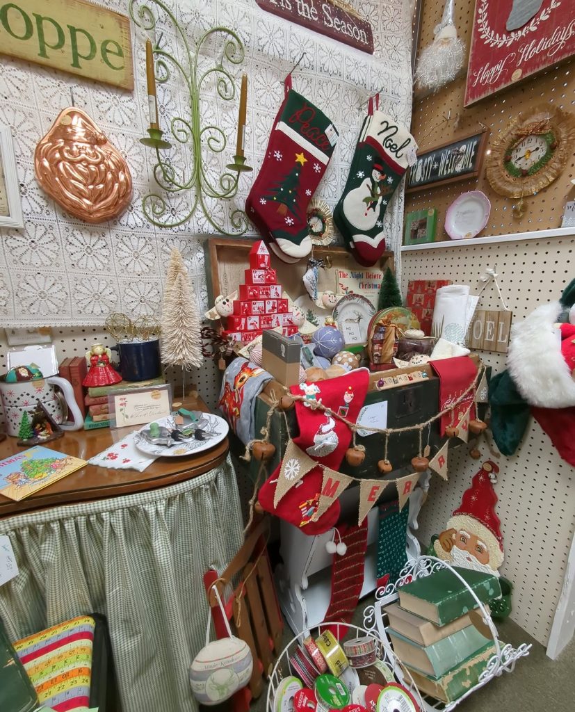 Vintage Christmas Wall Display