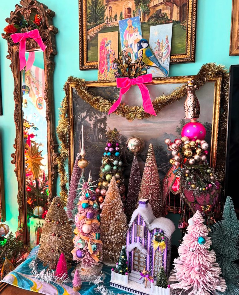 Colorful Bottle Brush Trees