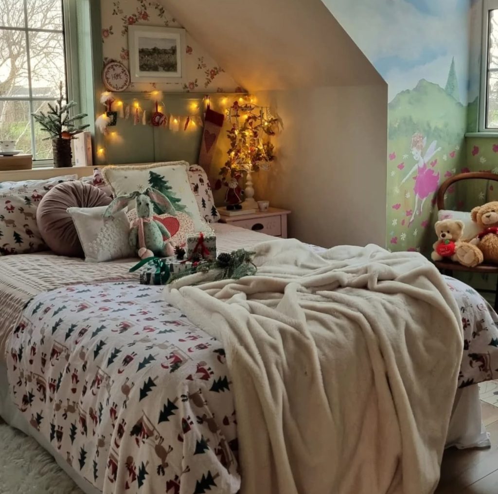 Cozy Christmas Bedroom