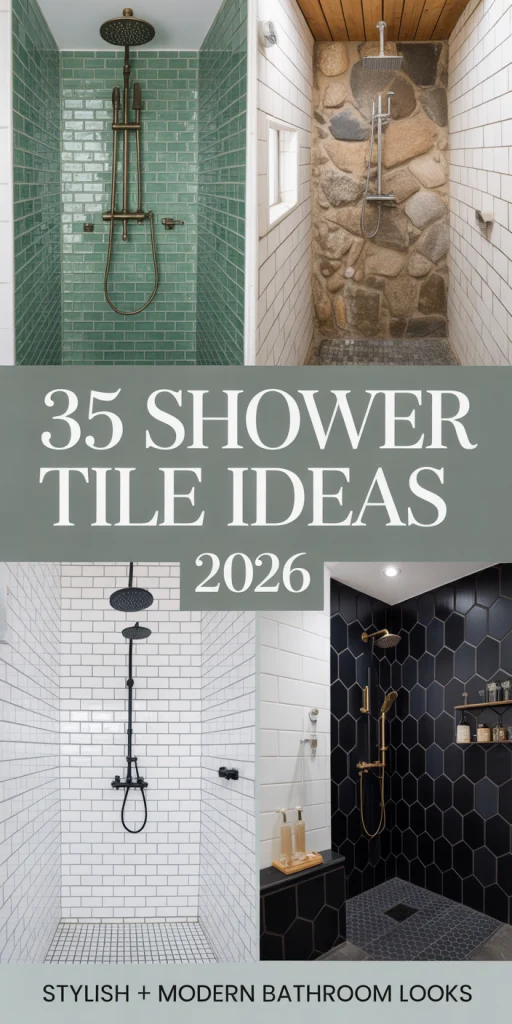 Various Shower Tile Ideas