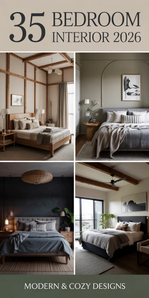 Luxurious modern bedroom interior