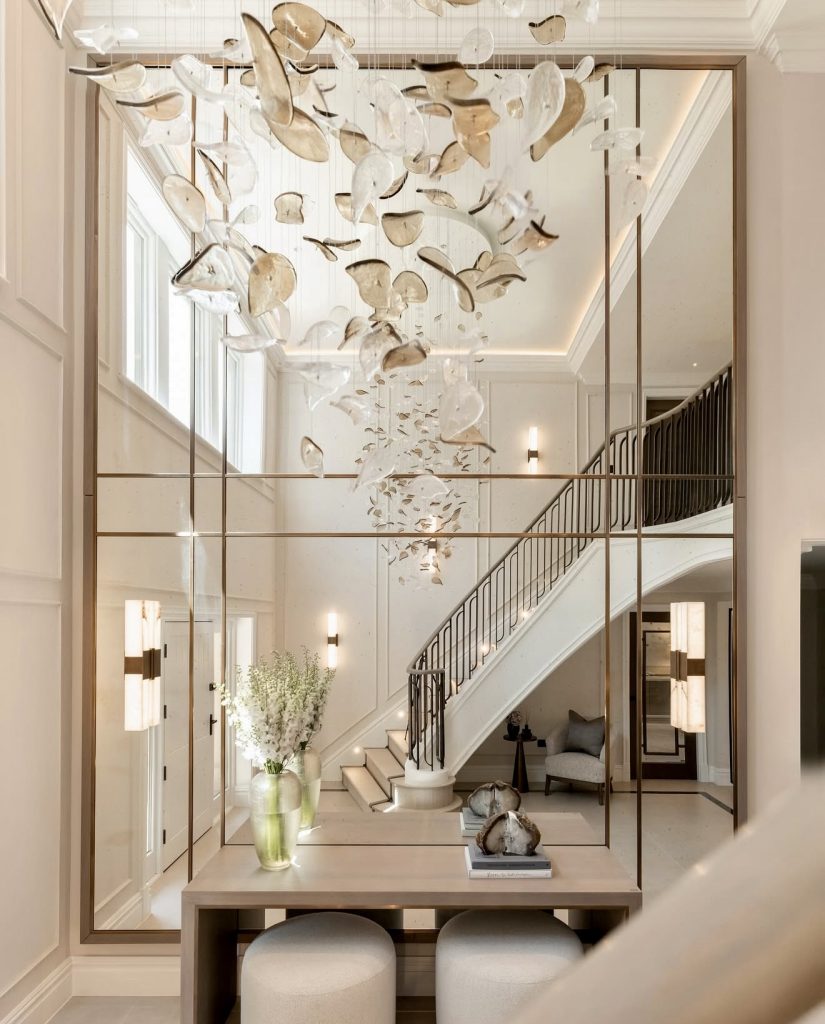 Luxe Grand Entry Mirror Installation
