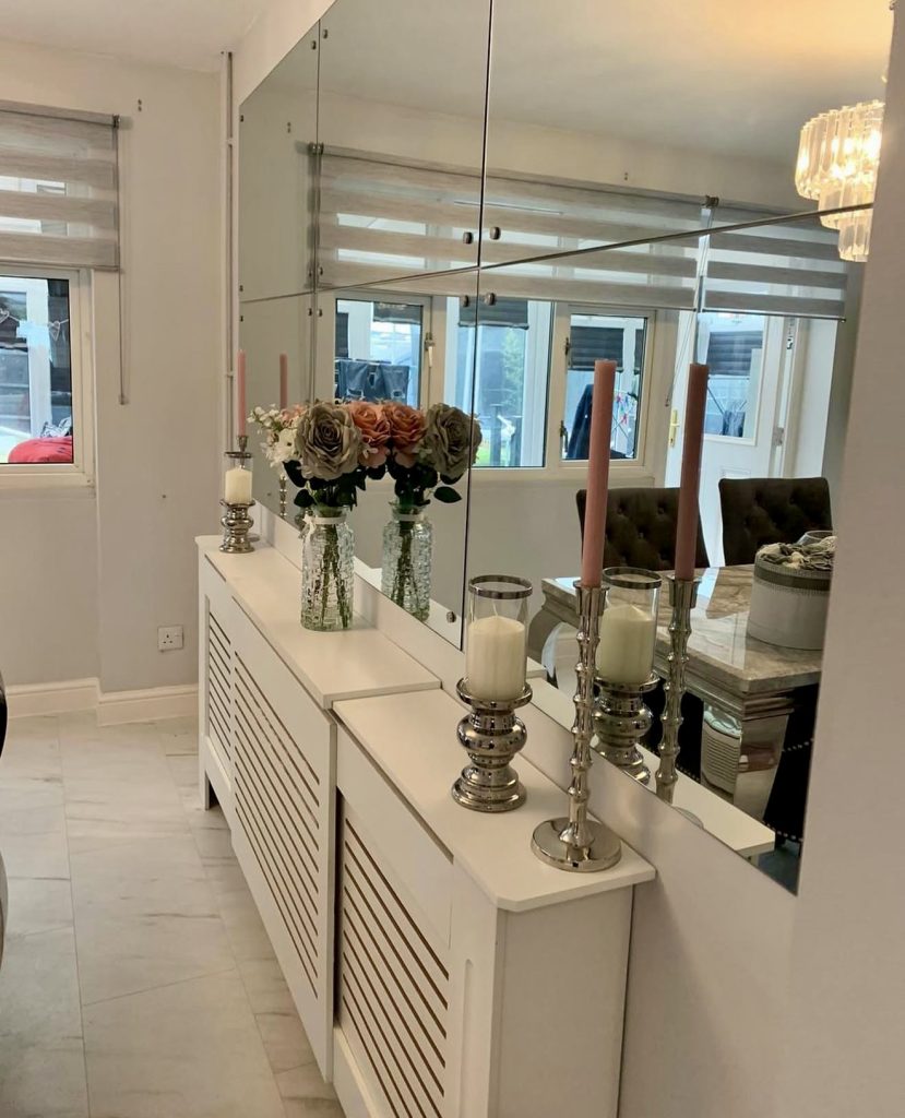 Clean-Lined Dining Console Mirror