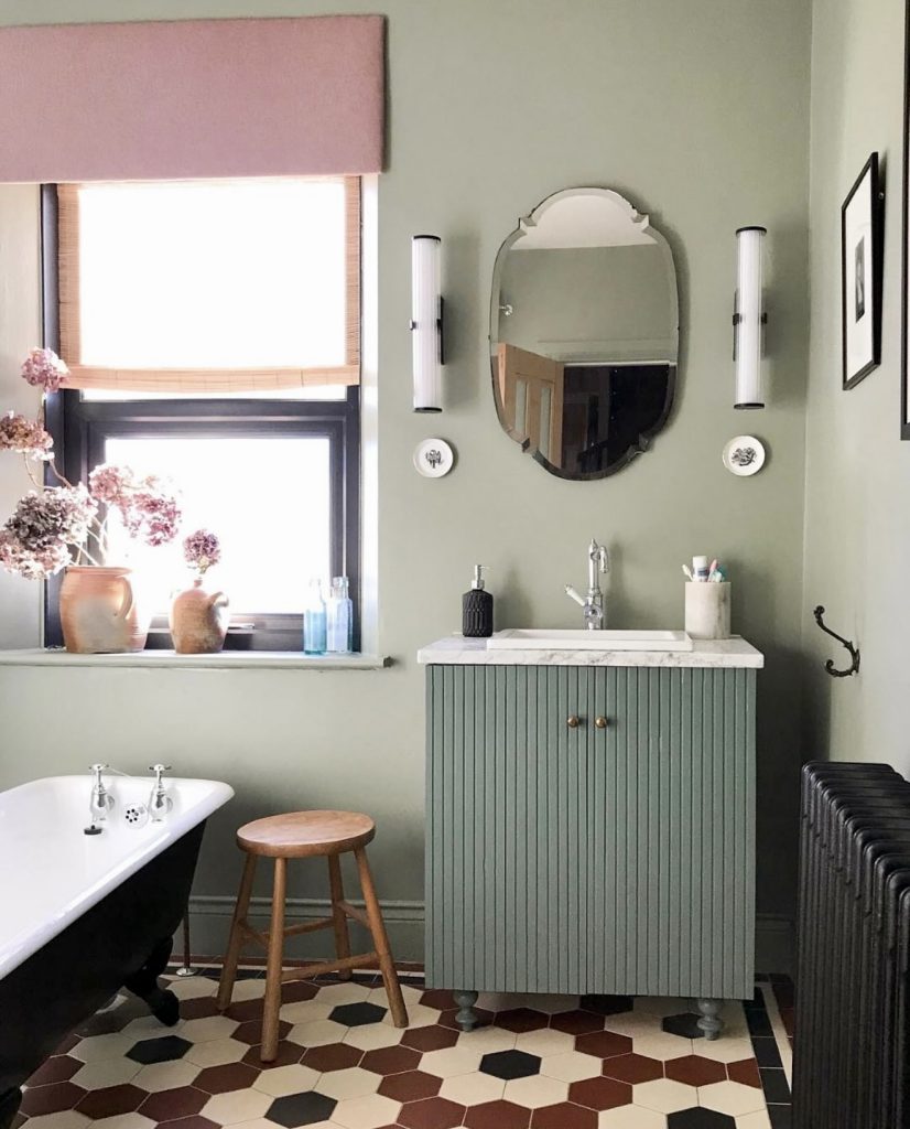 Vintage Green Bathroom