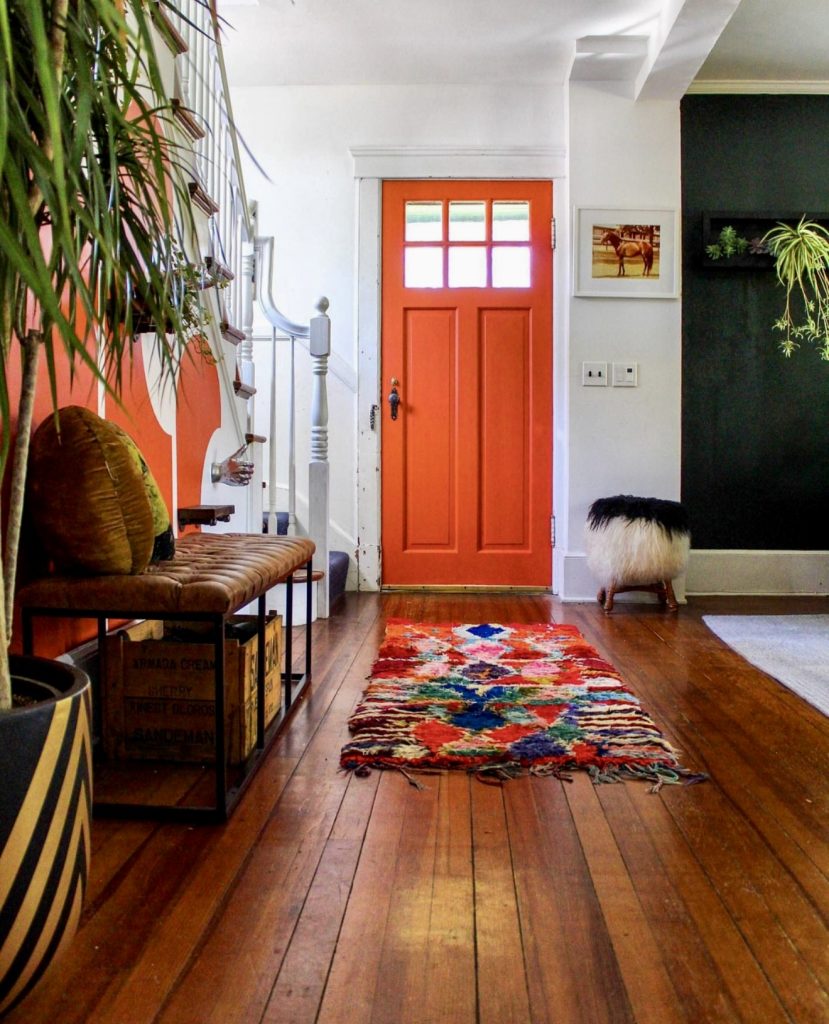 Vibrant Orange Front Door
