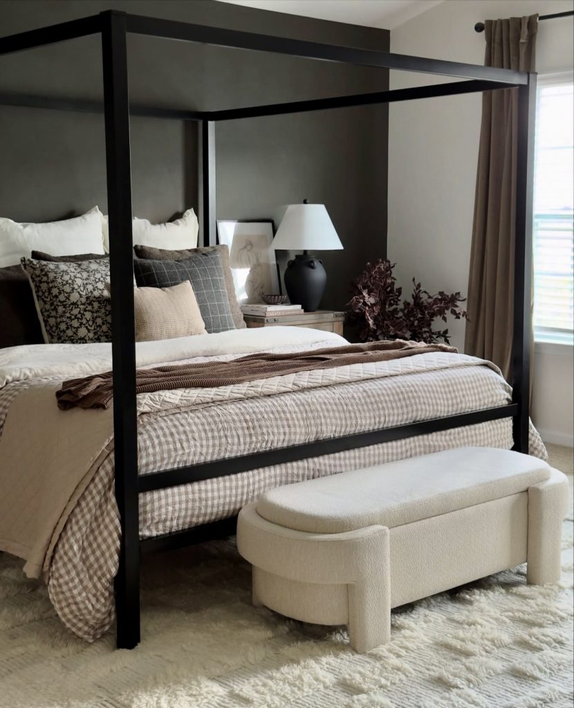 Deep Mushroom Taupe Bedroom