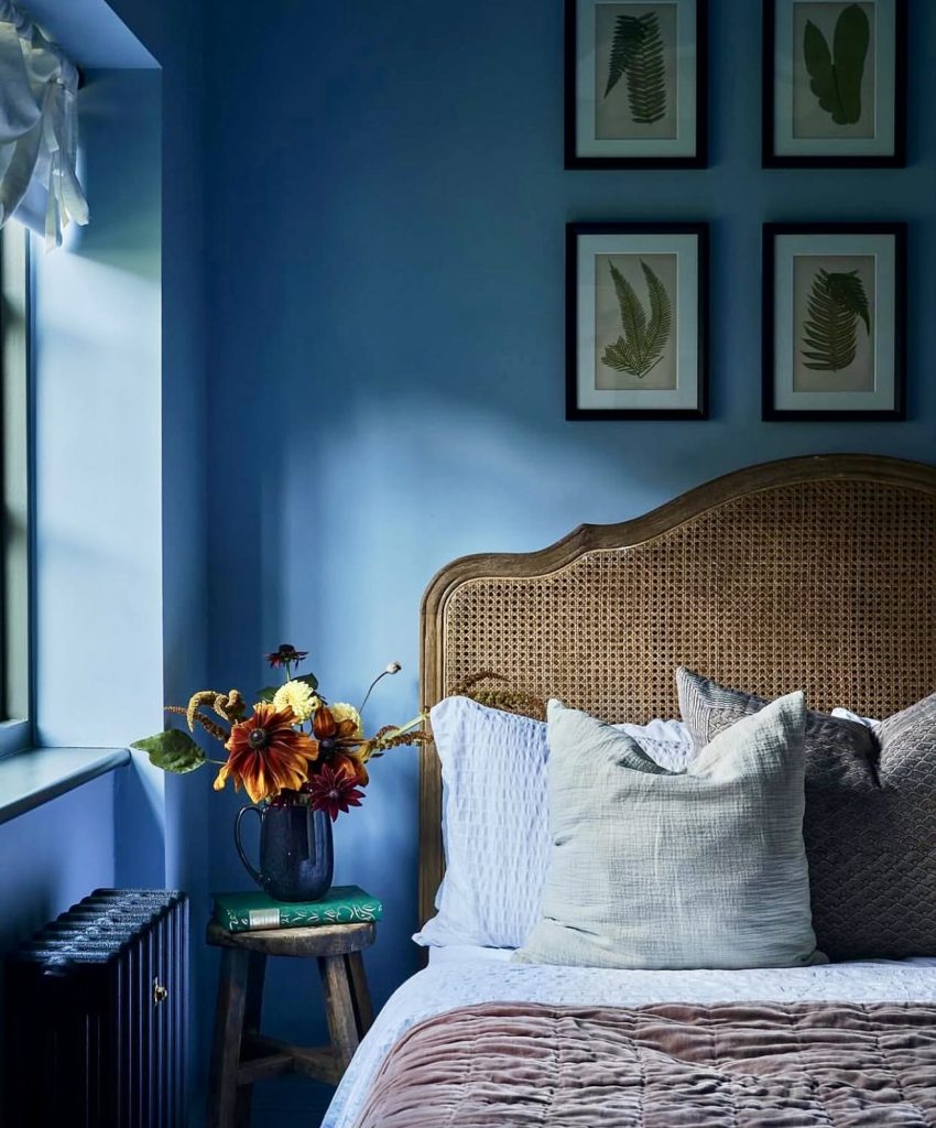 Bold Blue Bedroom