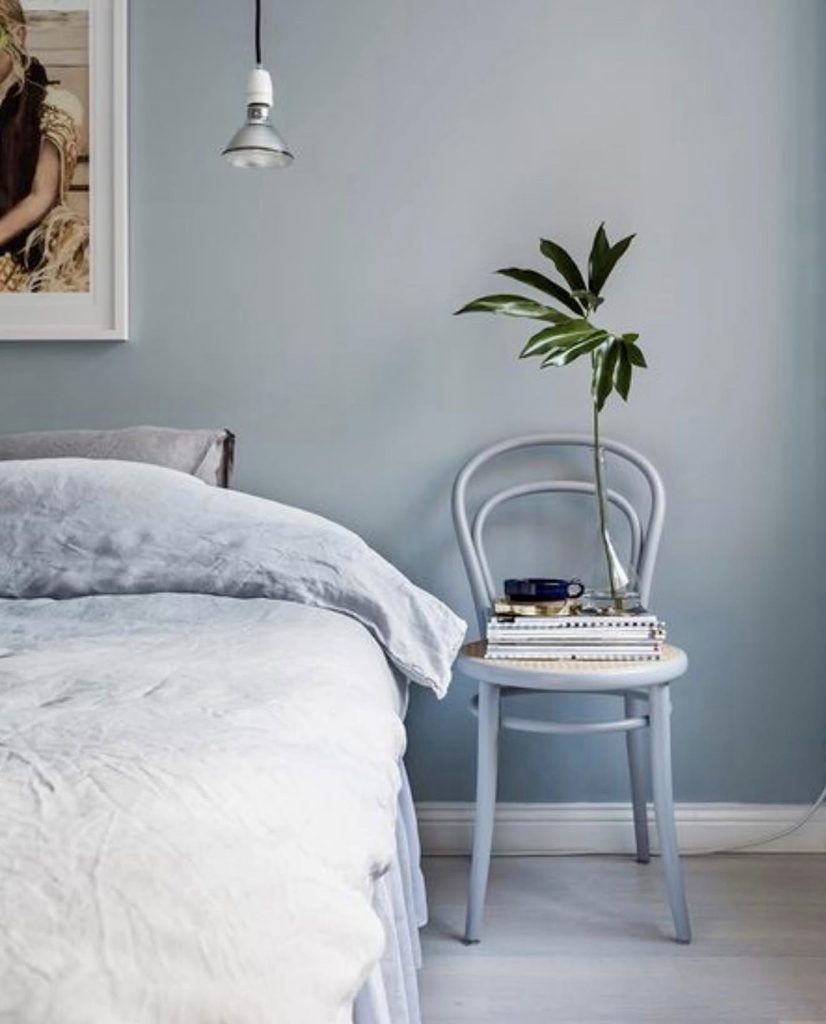 Soft Mist Blue Bedroom