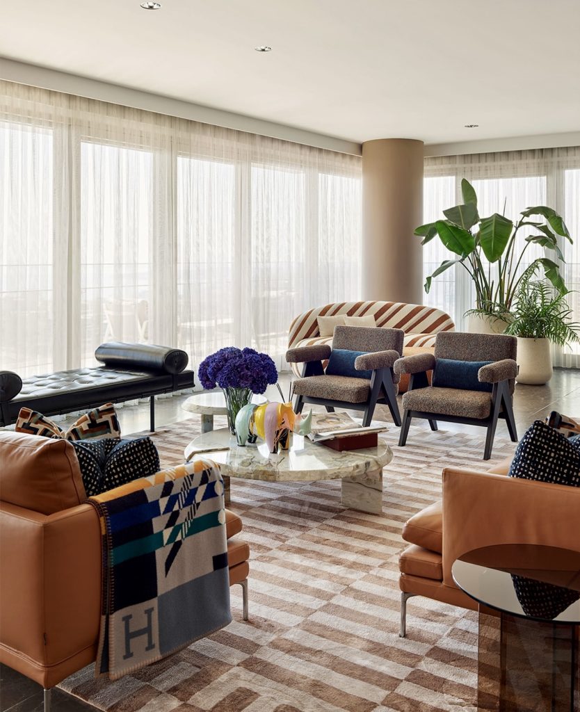 Colorful Modern Minimalist Living Room