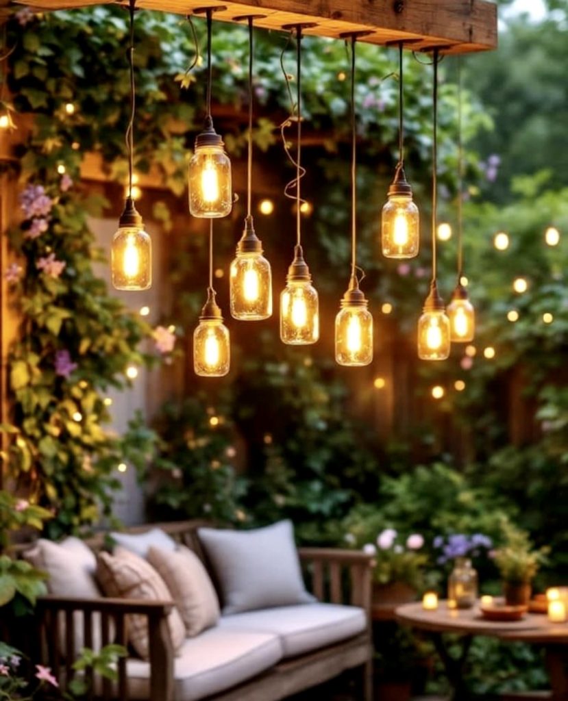 Mason jar pendant lights